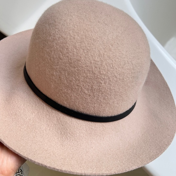 Elegant Pink and Brown Women's Fedora Hat Set Both 100% Wool - Picture 11 of 15